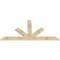 Ekena Millwork Saratoga Rough Sawn Timber Gable Bracket, Douglas Fir, 84"W x 42"H x 2"D x 6"F, 12/12 Pitch GBW084X42X0206SAR00RDF - alternate 3